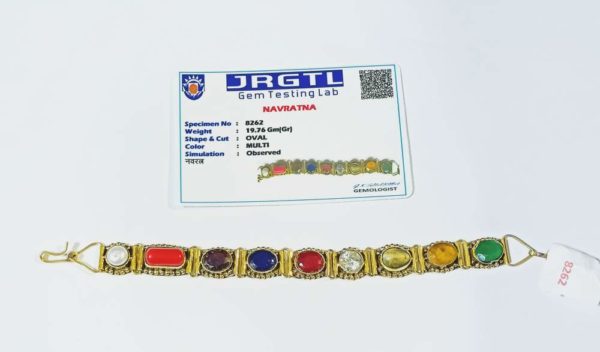 22K Gold 'Navrathan Stones' Bangles with Cz - Set Of 2 (1Pair) (Close  Setting) - 235-GBL1635 in 41.050 Grams