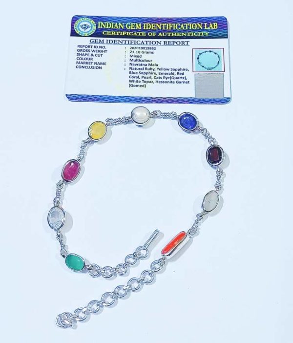 Navgrah/ Navratna Stone Bracelet For Men And Women